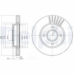 Disque de frein DELPHI BG2699