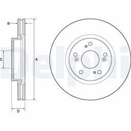 Disque de frein DELPHI BG4698C
