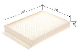 Filtre, air de l'habitacle BOSCH 1 987 435 058