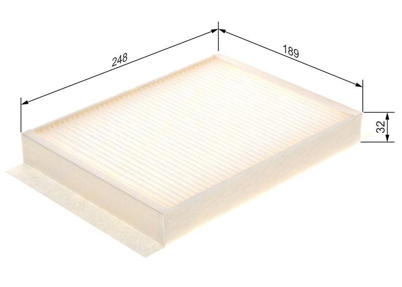 Filtre, air de l'habitacle BOSCH 1 987 435 058