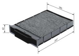Filtre, air de l'habitacle BOSCH 1987432393