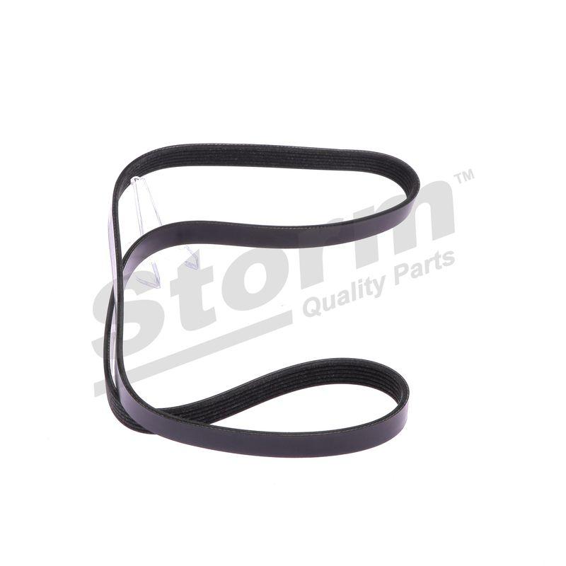Courroie trapézoïdale à nervures STORM QUALITY PARTS STO6PK1355