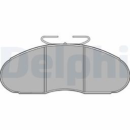 Kit de plaquettes de frein, frein à disque DELPHI LP828