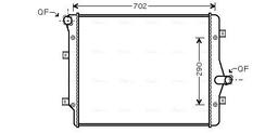 Radiateur, refroidissement du moteur AVA QUALITY COOLING VN2208