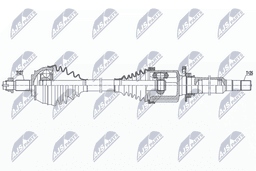 Arbre de transmission NTY NPW-AR-024