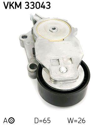 Tendeur de courroie, courroie trapézoïdale à nervures SKF VKM 33043