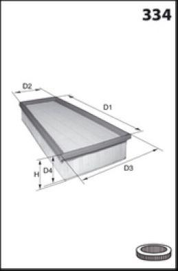 Filtre à air MECAFILTER ELP3936