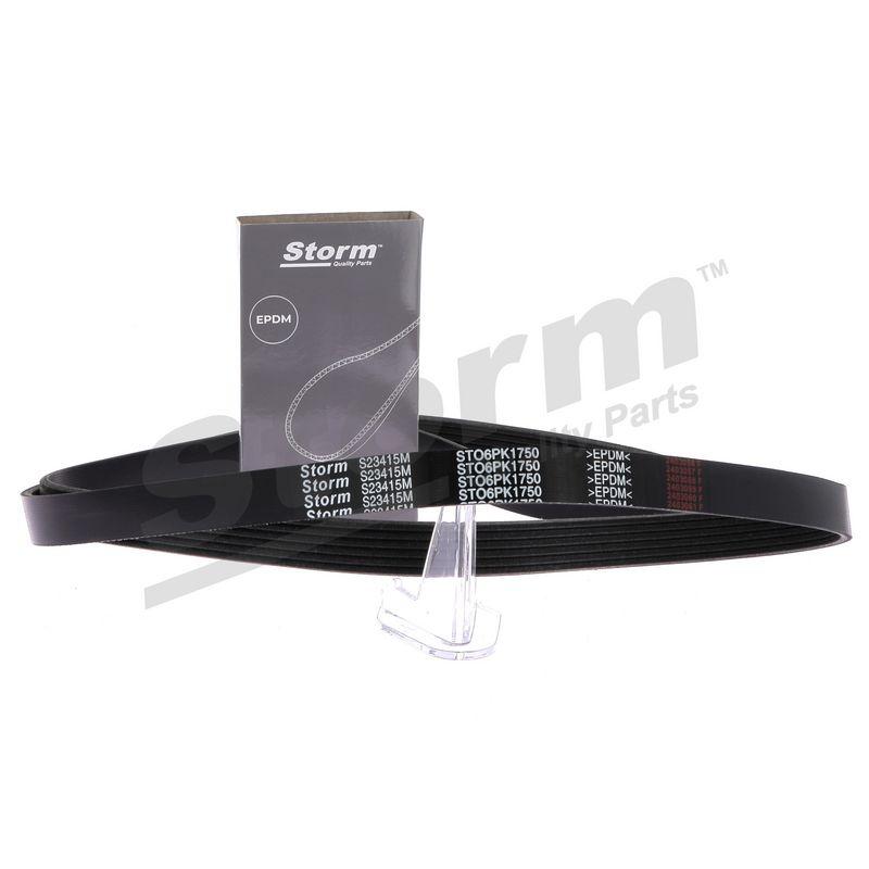 Courroie trapézoïdale à nervures STORM QUALITY PARTS STO6PK1750