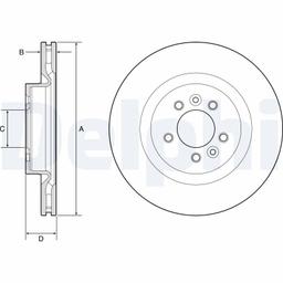 Disque de frein DELPHI BG9204C