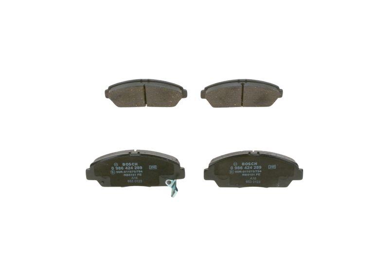 Kit de plaquettes de frein, frein à disque BOSCH 0 986 424 289