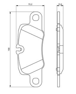 Kit de plaquettes de frein, frein à disque BOSCH 0986494431