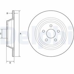 Disque de frein DELPHI BG4782C