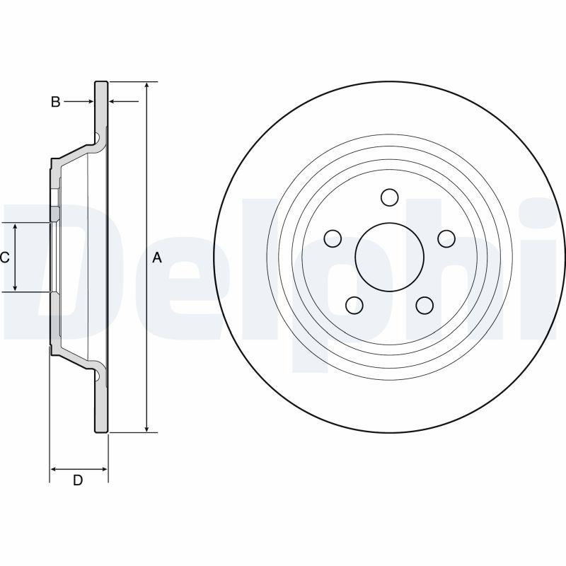 Disque de frein DELPHI BG4782C