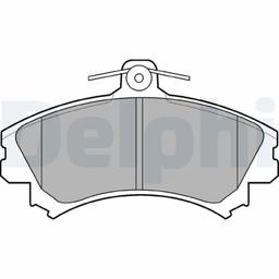 Kit de plaquettes de frein, frein à disque DELPHI LP993