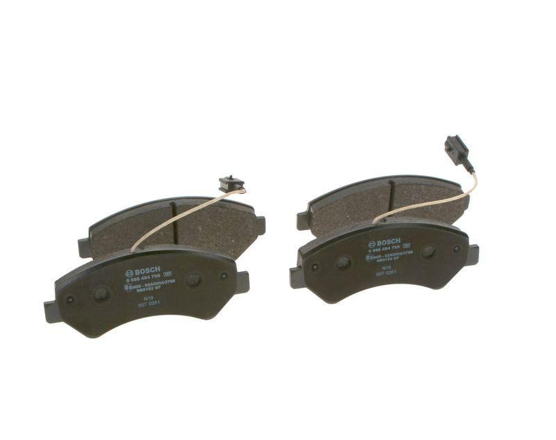 Kit de plaquettes de frein, frein à disque BOSCH 0 986 494 799
