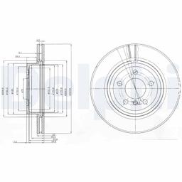 Disque de frein DELPHI BG3938