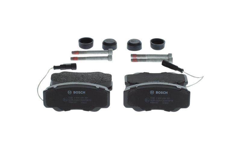 Kit de plaquettes de frein, frein à disque BOSCH 0986494391