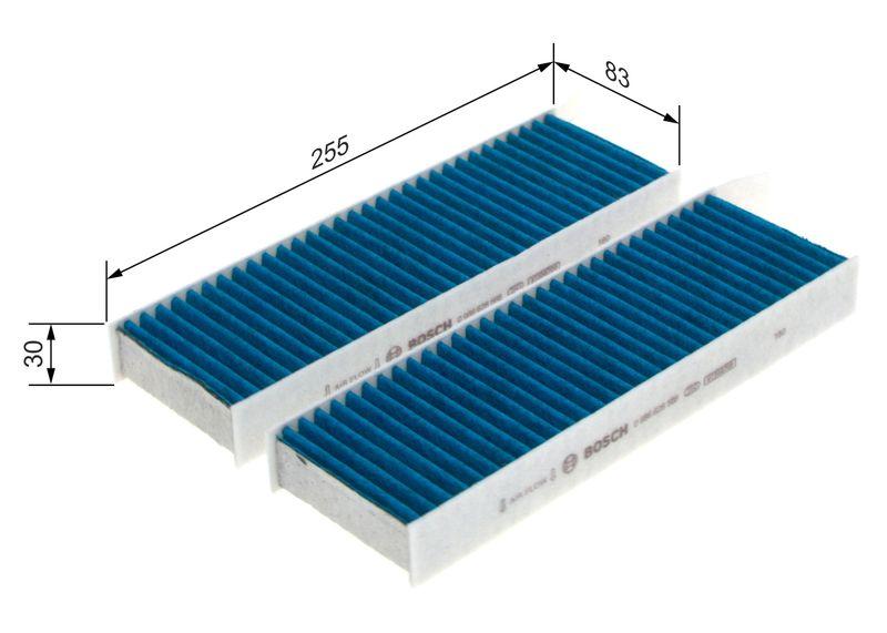 Filtre, air de l'habitacle BOSCH 0986628568
