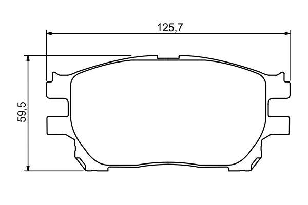 Kit de plaquettes de frein, frein à disque BOSCH 0 986 494 212