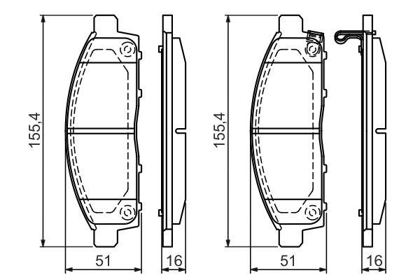 Kit de plaquettes de frein, frein à disque BOSCH 0 986 494 268