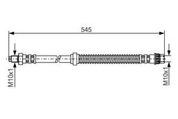 Flexible de frein BOSCH 1987481186