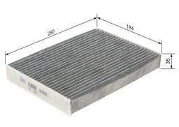 Filtre, air de l'habitacle BOSCH 1987435556