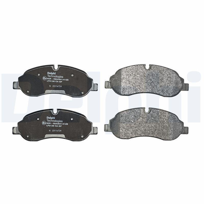 Kit de plaquettes de frein, frein à disque DELPHI LP3136