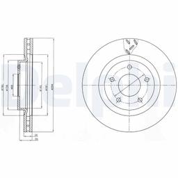 Disque de frein DELPHI BG4246