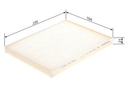Filtre, air de l'habitacle BOSCH 1987435097