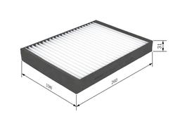 Filtre, air de l'habitacle BOSCH 1987432221