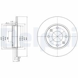Disque de frein DELPHI BG2213