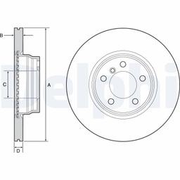 Disque de frein DELPHI BG4458C