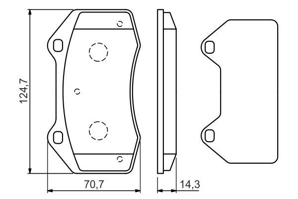 Kit de plaquettes de frein, frein à disque BOSCH 0 986 494 551