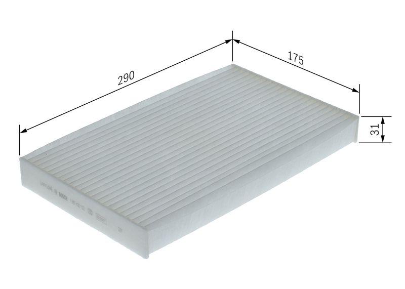Filtre, air de l'habitacle BOSCH 1 987 435 132