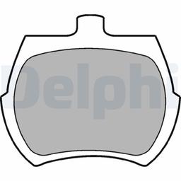 Kit de plaquettes de frein, frein à disque DELPHI LP10