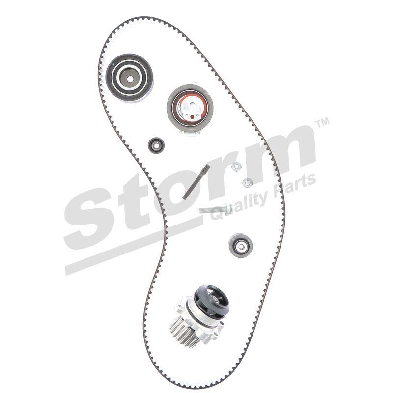 Pompe à eau + kit de courroie crantée STORM QUALITY PARTS 5550791KP