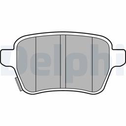 Kit de plaquettes de frein, frein à disque DELPHI LP3165