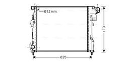 Radiateur, refroidissement du moteur AVA QUALITY COOLING RTA2427