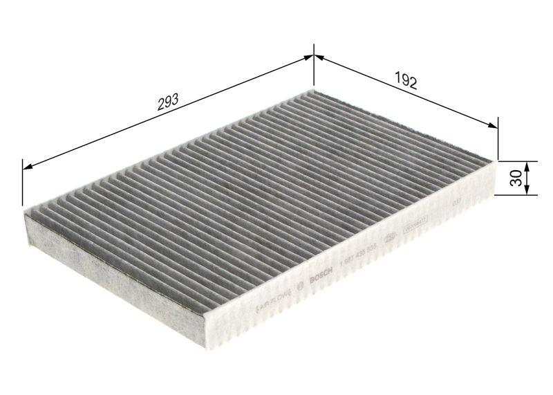 Filtre, air de l'habitacle BOSCH 1987435535