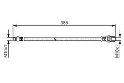 Flexible de frein BOSCH 1987481510