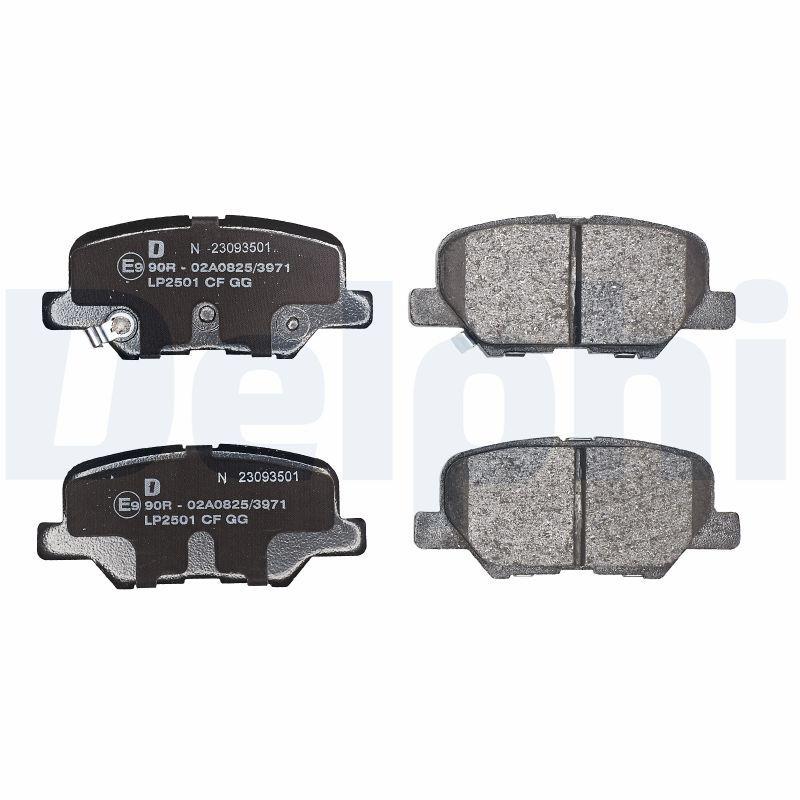 Kit de plaquettes de frein, frein à disque DELPHI LP2501