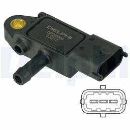 Capteur, pression des gaz échappement DELPHI DPS00009