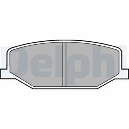 Kit de plaquettes de frein, frein à disque DELPHI LP527