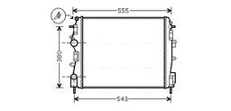 Radiateur, refroidissement du moteur AVA QUALITY COOLING RTA2399