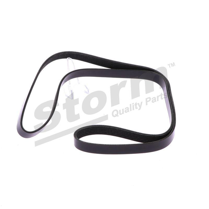 Courroie trapézoïdale à nervures STORM QUALITY PARTS STO6PK1613