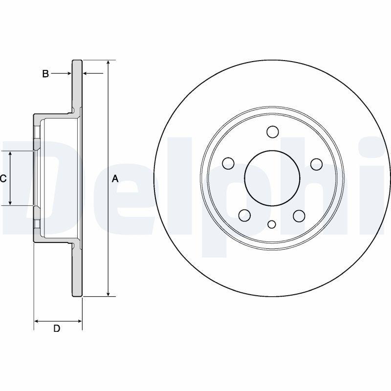 Disque de frein DELPHI BG2386