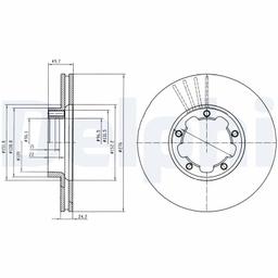 Disque de frein DELPHI BG4173