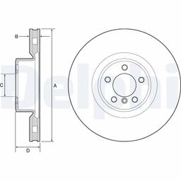 Disque de frein DELPHI BG9117C