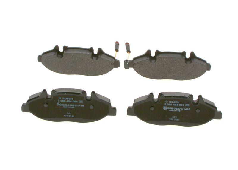 Kit de plaquettes de frein, frein à disque BOSCH 0 986 494 081