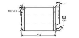 Radiateur, refroidissement du moteur AVA QUALITY COOLING CNA2154
